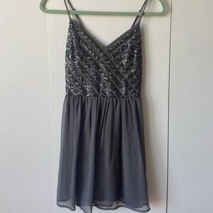 Sparkling grey dress